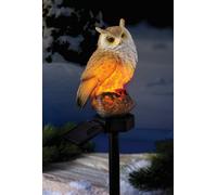 Gainsborough Solar Powered Light Up Owl Garden Stake Warm White Led Glow, 44.5Cm Decorative Outdoor Feature