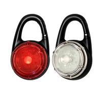 Gainsten 2pcs Dog Collar Light Flashing Clip-On Led Waterproof Safety Light for Dogs with 3 Lights Modes for Pet Dogs Cats Night Walking Running Swiming Adventure Camping and Outdoor Activities