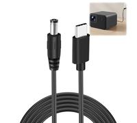 Gainsten USB to DC Power Cable 5.5 X 2.5/2.1mm 5V 3A 60W Type C Male to DC Male Universal USB-C PD Fast Charging Charger Adapter Jack Converter Cable for Router Camera TV Box Desk Lamp 1M