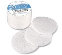 GAINWELL 50pcs Compressed Facial Sponges, White Sponge for Face Cleansing