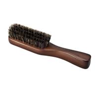GAINWELL Small Boar Bristle Beard & Hair Brush for Men, Mini Travel Beard Brush, Medium Hardness Bristle Beard Grooming Brush with Ergonomic Handle