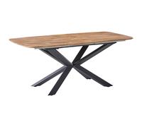 Extending Dining Table GAIRDNER Brown 140/180 cm 90 cm
