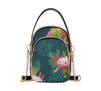 GAIREG Axolotls Small Phone Purse | Phone Bag with Three Ways to Carry: Crossbody, Shoulder, or by the Top Handle