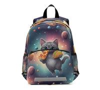 GAIREG Backpack for Toddler Girls Boys, Cute Cat Pizza Taco Kids Backpacks Small Travel Backpack 3-6 Years, Medium