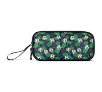 GAIREG Black White Soccer Balls Marker Case for Artists, Pen-securing