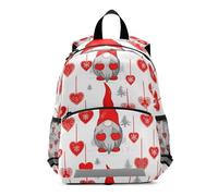 GAIREG Christmas Gnome Red Toddler Boy Backpack with Leash Little Kid's Backpacks Small Travel Back Pack 3-6 Years, Medium