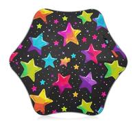 GAIREG Colorful Stars on Black Little Girl Umbrella Rain Umbrella for Kids Stick Umbrellas