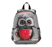 GAIREG Cute Cartoon Owl Small Toddler Boy Backpack with Leash Little Kid's Backpacks Travel Backpack 3-6 Years, Medium