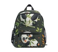 GAIREG Cute Cartoon Panda Green Toddler Girl Backpack with Name Tag, Small Travel Back Pack, Cute Cartoon Panda Green 1, 3-5 Years, Cute Backpacks
