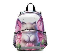GAIREG Cute Cat Flower Mini Toddler Girl Backpack with Leash Kids Backpacks Travel Back Pack 3-6 Years, Medium