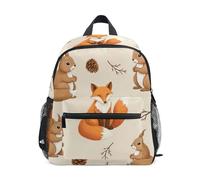 GAIREG Cute Squirrels Toddler Backpack for Girls Boys, Small Preschool Backpacks with Name Tag Little Kid's Backpacks 6-8 Years