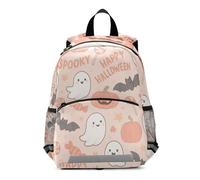 GAIREG Cute White Ghosts Pastel Pink Mini Backpack for Toddler Boys Girls Kids School Backpacks Travel Bookbag 3-6 Years, Medium