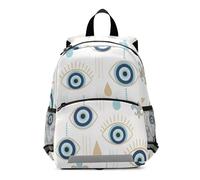 GAIREG Evil Eyes White Toddler Boy Backpack with Leash, Mini Kindergarten Backpacks Kids Backpacks 3-6 Years, Medium
