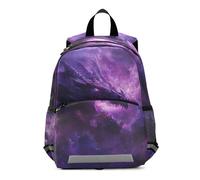 GAIREG Galaxy Dragon Purple Toddler Girl Backpack with Leash, Mini Little Kid's Backpacks Travel Bookbag 3-6 Years Medium