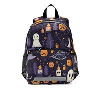 GAIREG Halloween Ghosts Print Toddler Boy Backpack with Leash, Mini Kids Backpacks Travel Bookbag 3-6 Years, Medium