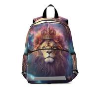 GAIREG Lion Galaxy Small Toddler Boy Backpack with Leash Kids Backpacks Travel Back Pack 3-6 Years Medium