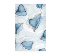 GAIREG Marble Blue White Towels for Kitchen, 28x18 Bulk Tea Towels for Bread Making