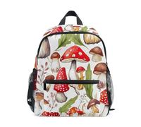 GAIREG Mushrooms Spring Botany Toddler Backpack for Boys Girls Kids Backpacks with Name Tag Small Travel Bookbag, Mushrooms Spring Botany, 6-8 Years, Cute Backpacks