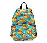 GAIREG Rubber Ducks Swiming Pool Mini Toddler Boy Backpack with Leash Kids Backpacks Travel Backpack 3-6 Years, Medium
