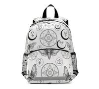 GAIREG Skull Moon Black White Backpack for Toddler Girls Boys, Mini Preschool Backpacks Kids Backpacks 3-6 Years, Medium