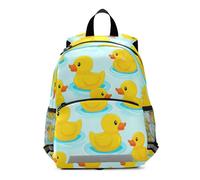GAIREG Small Backpack for Toddler Girls Boys, Cute Yellow Ducks Blue Kids School Backpacks Kindergarten Backpacks 3-6 Years, Medium
