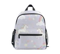 GAIREG Toddler Backpack for Girls Boys, Cute Unicorns Rainbows Kindergarten Backpacks with Name Tag Mini Little Kid's Backpacks Small