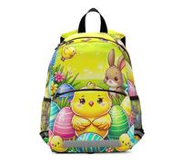 GAIREG Toddler Backpack for Girls Boys, Easter Chick Eggs Green Little Kid's Backpacks Mini Travel Back Pack 3-6 Years, Medium