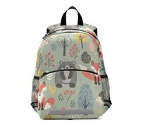 GAIREG Toddler Backpack for Girls Boys, Whimsical Animals Bears Foxes Preschool Backpacks Mini Little Kid's Backpacks 3-6 Years, Medium