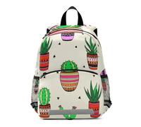 GAIREG Toddler Boy Backpack with Leash, Cactus Succulent Plants Kids School Bag Mini Travel Back Pack 3-6 Years, Medium