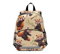 GAIREG Toddler Boy Backpack with Leash, Cute Panda Bear Print Travel Book Bag Small Little Kid's Backpacks 3-6 Years, Medium