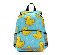 GAIREG Toddler Boy Backpack with Leash, Cute Yellow Ducks Orange Blue Travel Back Pack Mini Kids Backpacks 3-6 Years, Medium
