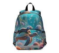 GAIREG Toddler Boy Backpack with Leash, Sea Turtle Otter Cute Little Kid's Backpacks Mini Travel Book Bag 3-6 Years Medium