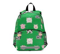 GAIREG Toddler Girl Backpack with Leash, Cute Farm Animals Green Little Kid's Backpacks Small Travel Backpack 3-6 Years