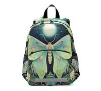 GAIREG Toddler Girl Backpack with Leash, Moon Moth Floral Kids Backpacks Mini Travel Book Bag 3-6 Years, Medium