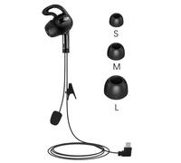 GaiRen Left Ear Referee Earpiece, USB C Headset Earhook Earphone Fit for V6 V4 Soccer Football Coach Intercom Radio