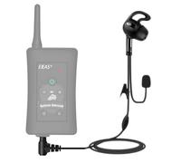 GaiRen PTT Referee Headset with 3.5mm Round Jack, Earphone with Push to Talk Button for 4th Official, Earpiece Fit for V6 V4 FBIM Soccer Football Coach Intercom Radio