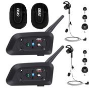 GaiRen Referee Communication System, Referee Headset Intercom with Earphone for Soccer Football Volleyball Official Handball (2 Pack Left)
