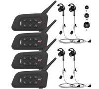 GaiRen Referee Headset, Communication System with Headset Earphone for Volleyball Official Football Soccer Handball (4 Pack)