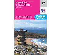 Landranger 19 Gairloch & Ullapool Map, Pink One Size