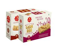 GAJAK BHANDAR Gazak Barfi 400 Gm With Gachak Roll 400 Gm (Combo Pack 800 Gm) Healthy Snacks No Added Preservatives and Colors and Flavors