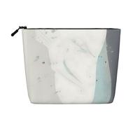 GaJher Blue and White Art Fake Hemp Makeup Bag – Your One-Pack Solution for Travel Toiletry & Daily Cosmetics Storage – Zipper Pouch, Black, One Size