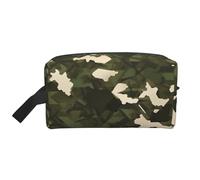 GaJher Large Travel Cosmetic Bag – Reusable Army camouflage Print Toiletry Dopp Kit, Portable Organizer for Makeup, Daily Essentials, White, One Size