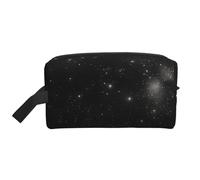 GaJher Large Travel Cosmetic Bag – Reusable Black and white galaxy Print Toiletry Dopp Kit, Portable Organizer for Makeup, Daily Essentials, White, One Size