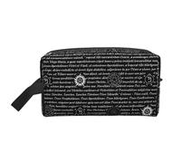 GaJher Large Travel Cosmetic Bag – Reusable Supernatural Inspiration Print Toiletry Dopp Kit, Portable Organizer for Makeup, Daily Essentials, White, One Size