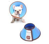 GAJUS 1 Piece Pet Collar, Adjustable Length from 22 to 28 cm, Lightweight Protective Ring, Suitable for Puppies, Small Dogs and Cats (Blue - L)