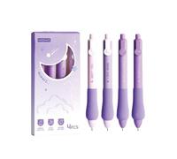 GAJUS Pack of 4 Blue Ballpoint Pens, 0.5mm Erasable Pens Bear Erasable Ballpoint Pens Erasable Pens Gift for Kids Students School Supplies - Moonlight