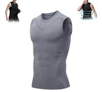 GajUst 2023 neue version luckysong ionic shaping vest, Lucky Song Ionic Shaping Vest, Energxcell Ionic Shaping Vest, Expectsky Ion Shaping Vest,Men Body Shaper Slimming Vest Breathable Ice-Silk