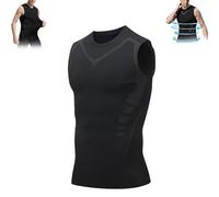 GajUst 2023 neue version luckysong ionic shaping vest, Lucky Song Ionic Shaping Vest, Energxcell Ionic Shaping Vest, Expectsky Ion Shaping Vest,Men Body Shaper Slimming Vest Breathable Ice-Silk