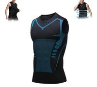 GajUst 2023 neue version luckysong ionic shaping vest, Lucky Song Ionic Shaping Vest, Energxcell Ionic Shaping Vest, Expectsky Ion Shaping Vest,Men Body Shaper Slimming Vest Breathable Ice-Silk