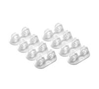 GAJUST 4/8pcs Adhesive Pulley Storage Box Casters Trash Can Self-Adhesive Furniture Caster Wheel Home Silent No Scratches Box Wheels (Color : White 8pcs)